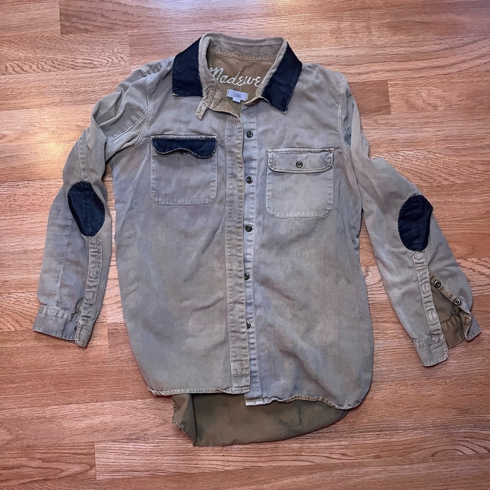 Olive Button-Up Shirt